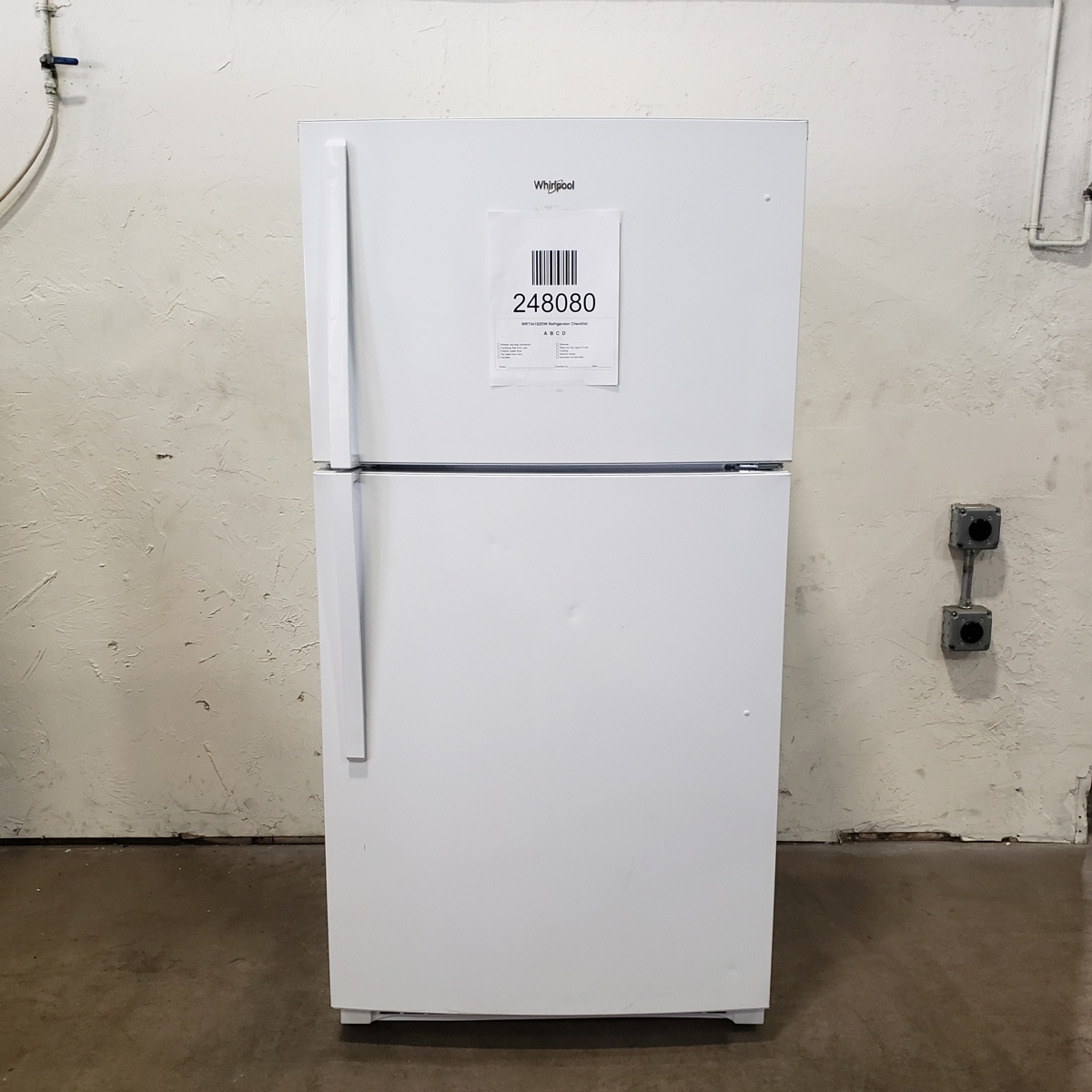 21.31 Cu. Ft. Whirlpool Top Mount Refrigerator White - WRT541SZDW