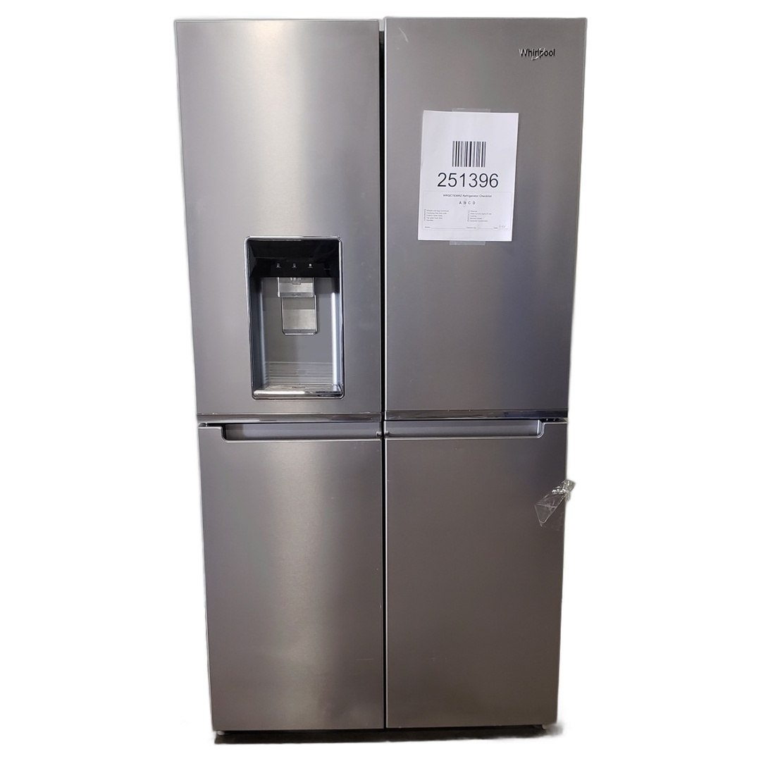 いちご　C 4/19 19 Cu. Ft. Whirlpool French Door Bottom Freezer Refrigerator White